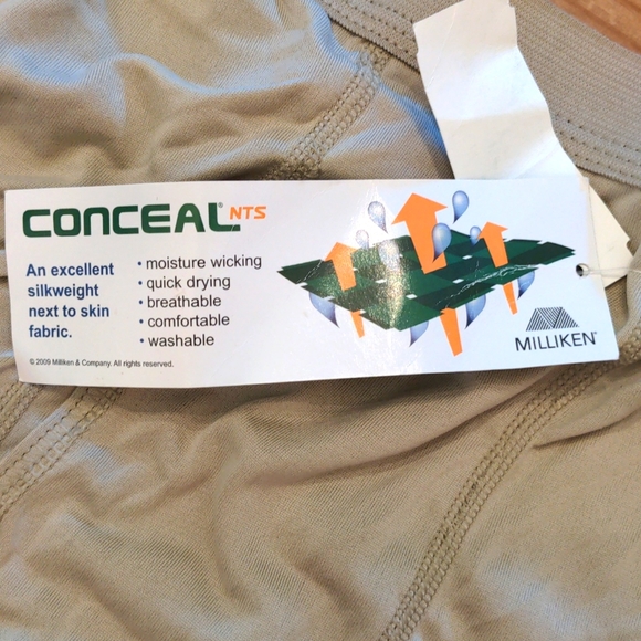 NWT Beige Milliken Conceal Gen III Silk Weight Cold Weather Drawers, Medium - Picture 5 of 7